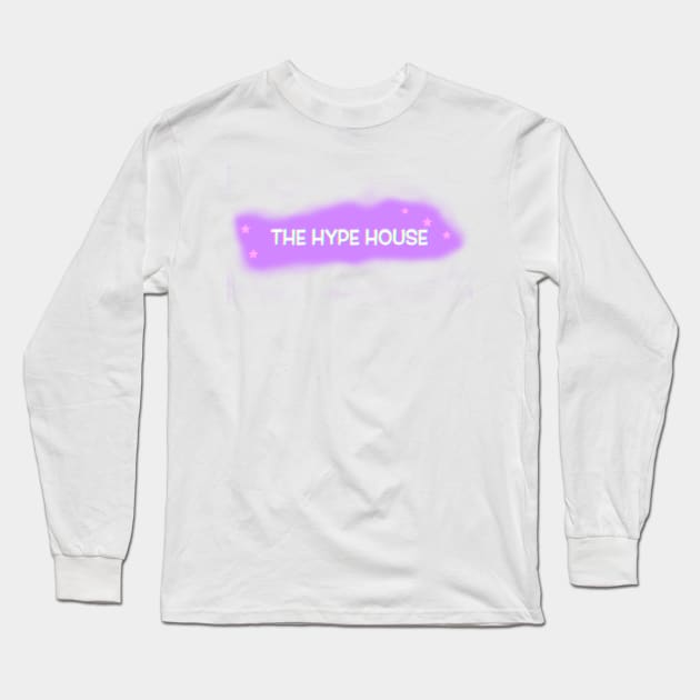 Tik Tok Hype House Youtube Logo Long Sleeve T-Shirt by By Design